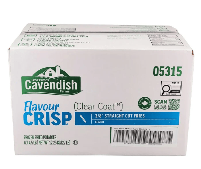 Cavendish Clear coat fries 3/8